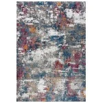 Rizzy Home Signature SGN698 Gray / Blue Area Rug 5 ft. 2 in. X 7 ft. 9 in. Rectangle