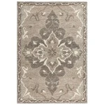 Rizzy Home Serena SNA925 Brown Area Rug 5 ft. X 7 ft. 6 in. Rectangle