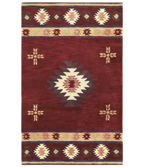 Rizzy Southwest Area Rug SU2009 5' x 8' Burgundy 