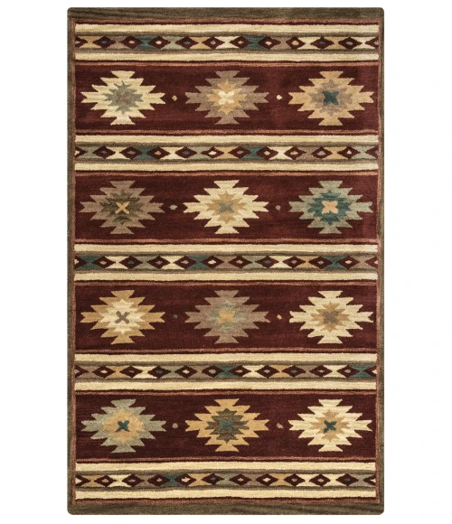 Rizzy Southwest Area Rug SU2012 5' x 8' Burgundy 