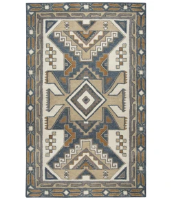 Rizzy Home Southwest SU489A Gray / Tan Area Rug 9 ft. X 12 ft. Rectangle