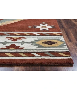 Rizzy Home Southwest SU1822 Navajo Red Area Rug 10 ft. Round