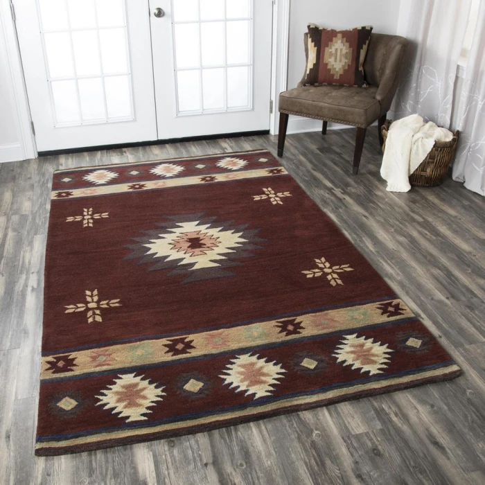 Rizzy Southwest Area Rug SU2009 3' x 5' Burgundy 