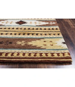 Rizzy Home Southwest SU8156 Rust Area Rug 10 ft. Round