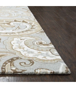 Rizzy Home Suffolk SK325A Gray / Natural Area Rug 9 ft. X 12 ft. Rectangle