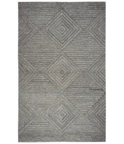 Rizzy Home Suffolk SK334A Gray / Natural Area Rug 2 ft. 6 in. X 8 ft. Runner