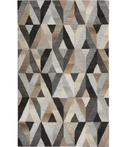 Rizzy Home Suffolk SK337A Gray / Natural Area Rug 9 ft. X 12 ft. Rectangle