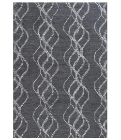 Rizzy Home Taylor TAY870 Black Area Rug 8 ft. 6 in. X 11 ft. 6 in. Rectangle