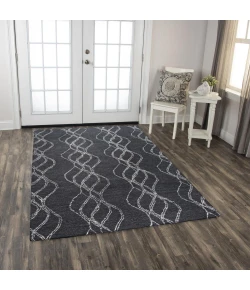 Rizzy Home Taylor TAY870 Black Area Rug 8 ft. 6 in. X 11 ft. 6 in. Rectangle