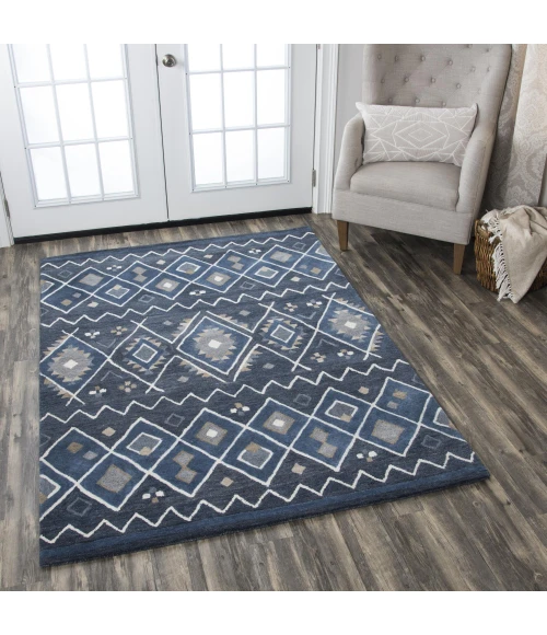 Rizzy Tumble Weed Loft Area Rug TL647A 3' x 5' Indigo