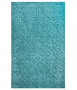Rizzy Home Technique TC8272 Teal / Blue Area Rug 8 ft. X 10 ft. Rectangle