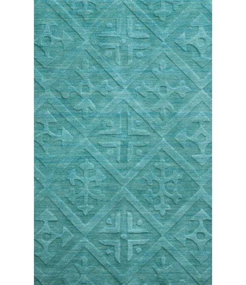 Rizzy Technique Area Rug TC8272 8' x 10' Blue / Aqua