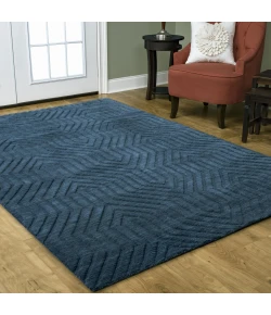Rizzy Home Technique TC8576 Blue Area Rug 9 ft. X 12 ft. Rectangle
