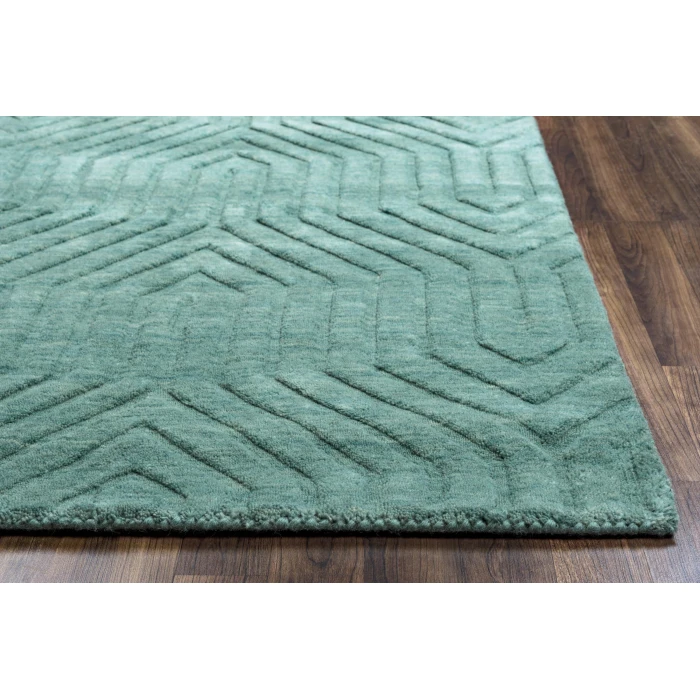 Rizzy Technique Area Rug TC8577 2'6" x 8' Blue / Dark Teal