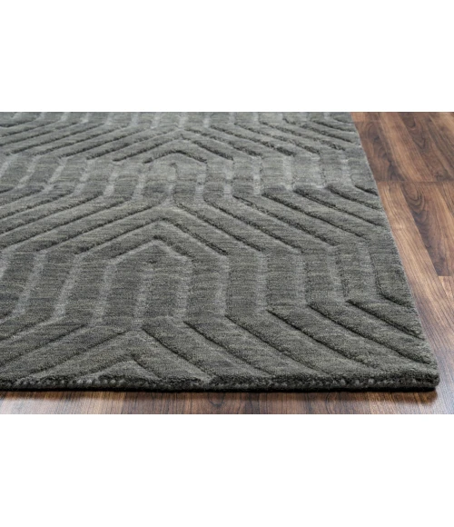 Rizzy Technique Area Rug TC8578 2'6" x 8' dark gray