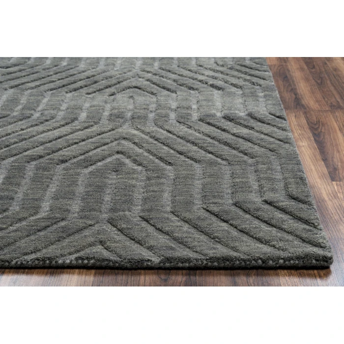 Rizzy Technique Area Rug TC8578 2'6" x 8' dark gray