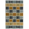 Rizzy Home Tetra TET101 Gray / Brown Area Rug 7 ft. 9 in. X 9 ft. 9 in. Rectangle
