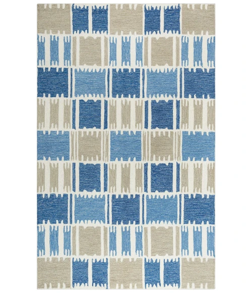 Rizzy Tetra Area Rug TET102 8'9" x 11'9" Blue