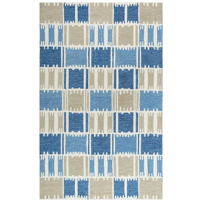 Rizzy Tetra Area Rug TET102 7'9" x 9'9" Blue