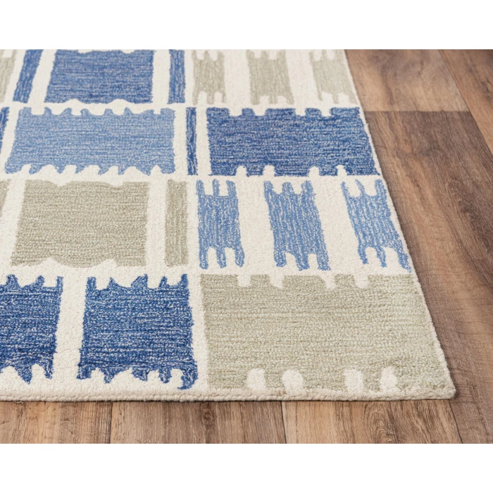 Rizzy Tetra Area Rug TET102 7'9" x 9'9" Blue