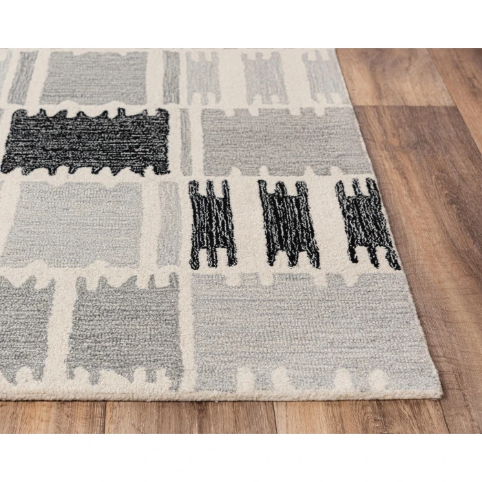 Rizzy Tetra Area Rug TET103 8'9" x 11'9" Gray
