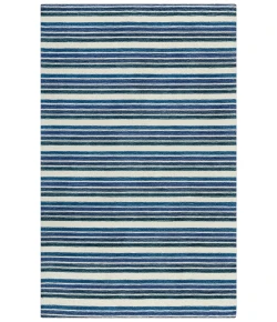Rizzy Home Tetra TET106 Blue / Ivory Area Rug 8 ft. 9 in. X 11 ft. 9 in. Rectangle