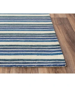 Rizzy Home Tetra TET106 Blue / Ivory Area Rug 8 ft. 9 in. X 11 ft. 9 in. Rectangle