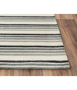 Rizzy Home Tetra TET107 Gray / Ivory Area Rug 8 ft. 9 in. X 11 ft. 9 in. Rectangle