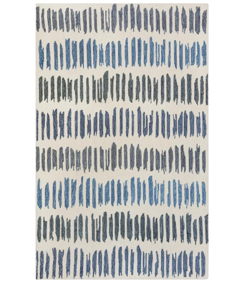 Rizzy Tetra Area Rug TET109 5' x 8' Ivory/Blue