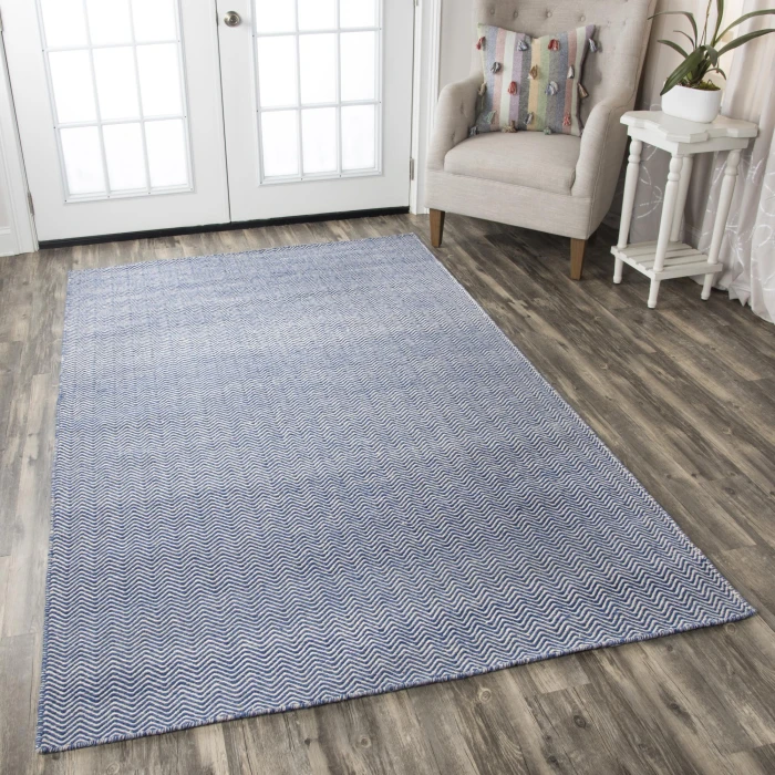 Rizzy Twist Area Rug TW2922 2'6" x 8' Blue