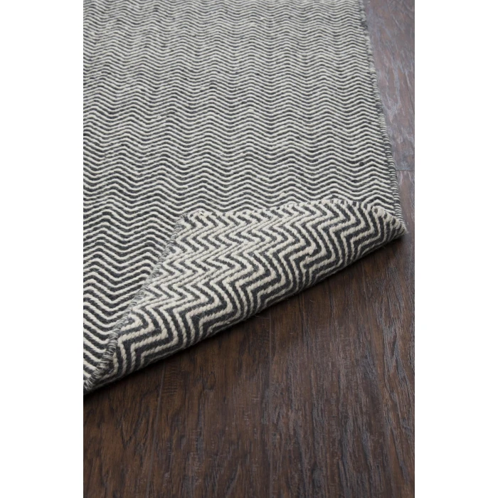 Rizzy Twist Area Rug TW2966 5' x 8' Black