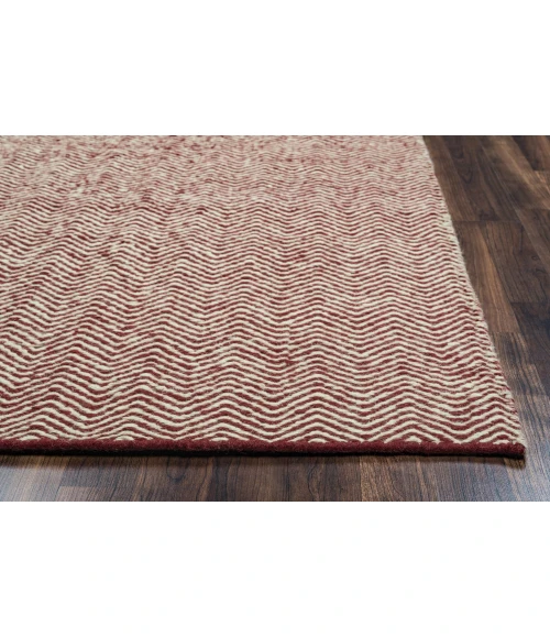 Rizzy Twist Area Rug TW2967 5' x 8' Burgundy 
