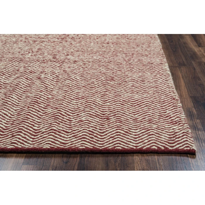 Rizzy Twist Area Rug TW2967 5' x 8' Burgundy 