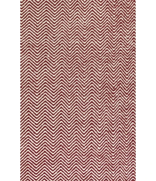 Rizzy Twist Area Rug TW2967 5' x 8' Burgundy 