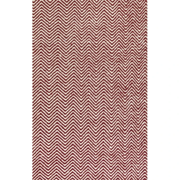Rizzy Twist Area Rug TW2967 5' x 8' Burgundy 