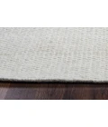 Rizzy Twist Area Rug TW3065 5' x 8' off white 