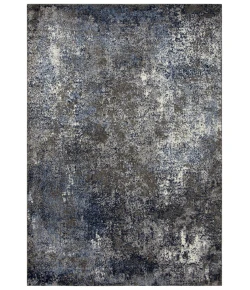 Rizzy Home Valencia VCA104 Silver / Blue Area Rug 5 ft. 3 in. X 7 ft. 6 in. Rectangle