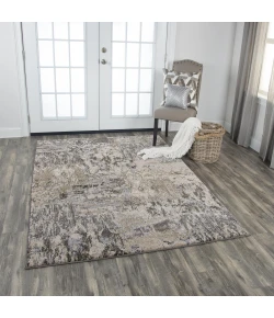 Rizzy Home Valencia VCA106 Beige / Silver Area Rug 6 ft. 7 in. X 9 ft. 6 in. Rectangle
