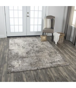 Rizzy Home Valencia VCA109 Silver / Gray Area Rug 7 ft. 10 in. X 9 ft. 10 in. Rectangle