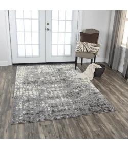 Rizzy Home Valencia VCA110 Ivory / Gray Area Rug 7 ft. 10 in. X 9 ft. 10 in. Rectangle