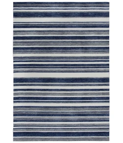 Rizzy Home Villa VLA102 Blue / Gray Area Rug 7 ft. 6 in. X 9 ft. 6 in. Rectangle