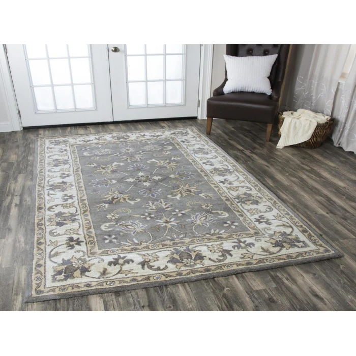 Rizzy Home Valintino Gray VN9658 8 ft. X 10 ft. Rectangle Rug