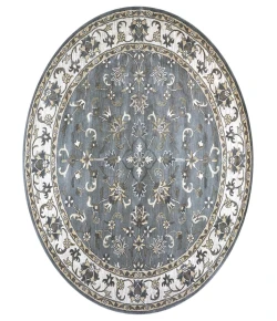 Rizzy Home Valintino Gray VN9658 8 ft. Round Rug