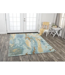 Rizzy Home Vogue VOG102 Aqua Area Rug 5 ft. X 8 ft. Rectangle