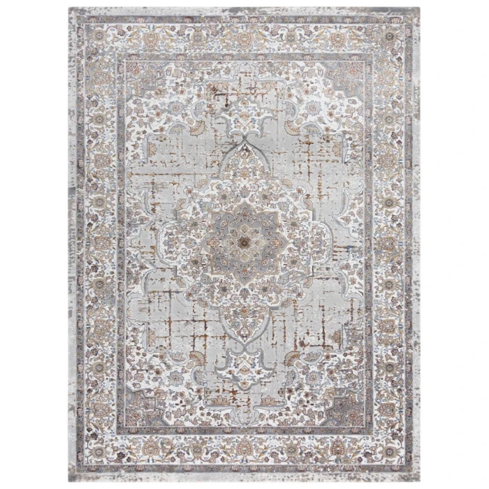 Rizzy Home Westchester Gray/Multi WES855 3 ft. 11 in. X 5 ft. 6 in. Rectangle Rug