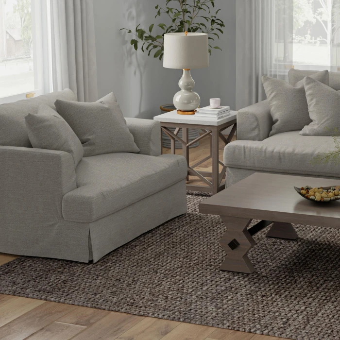 Rizzy Home Cozy Brown CZY111 5 ft. X 7 ft. 6 in. Rect. Rug
