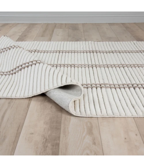 Rizzy Home Dream Ivory/Brown DRM243 7 ft. 9 in. X 9 ft. 9 in. Rect. Rug