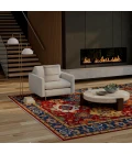 Rizzy Home Envision Red/Blue ENV801 8 ft. X 10 ft. Rect. Rug