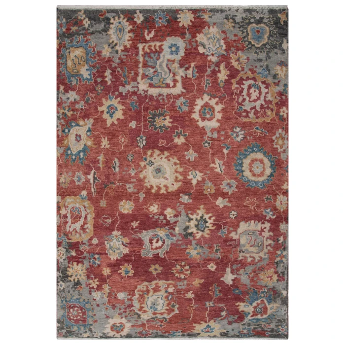 Rizzy Home Hallmark Red HAL240 8 ft. X 10 ft. Rect. Rug