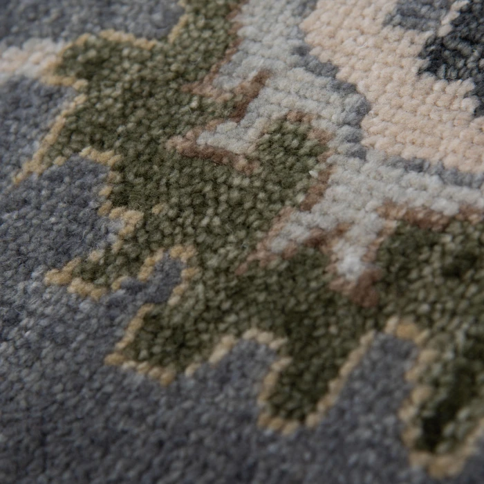 Rizzy Home Hallmark Gray/Dk.Gray HAL665 6 ft. X 9 ft. Rect. Rug